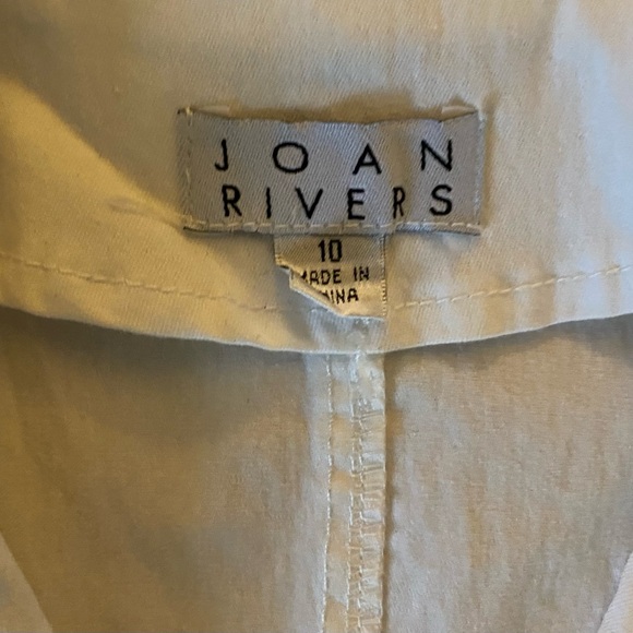 Joan Rivers Stretchy White Denim Blazer Jacket, Women’s 10, Light-weight Jean - Picture 2 of 7